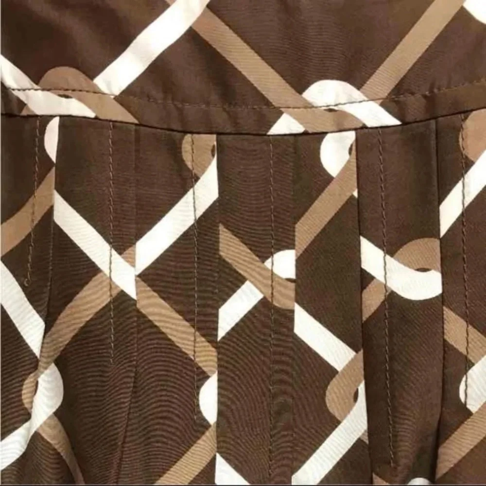 Banana Republic Silk Geometric Print Skirt